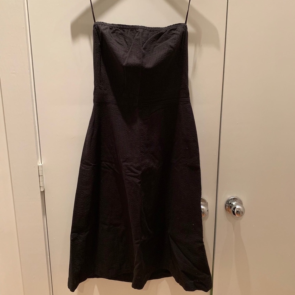 Black strapless JCrew Dress
